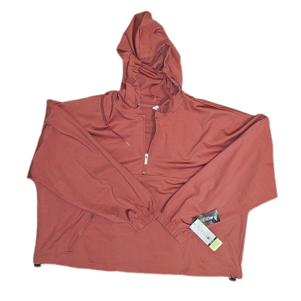 Ideology Women's Cropped Rosetta Quarter-Zip Hoodie, Size XL - Picture 2 of 3